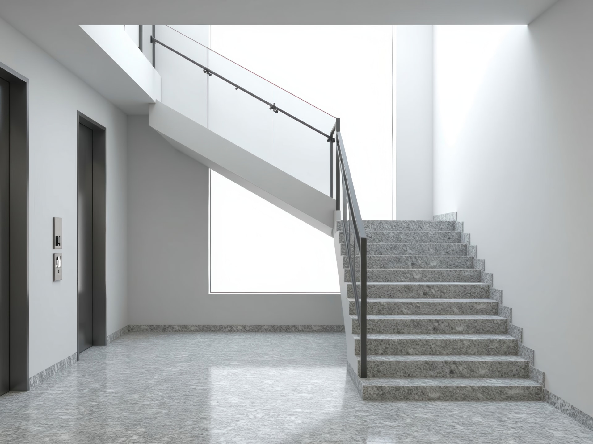 Scala e pavimentazione in Beola Grigia Favalle